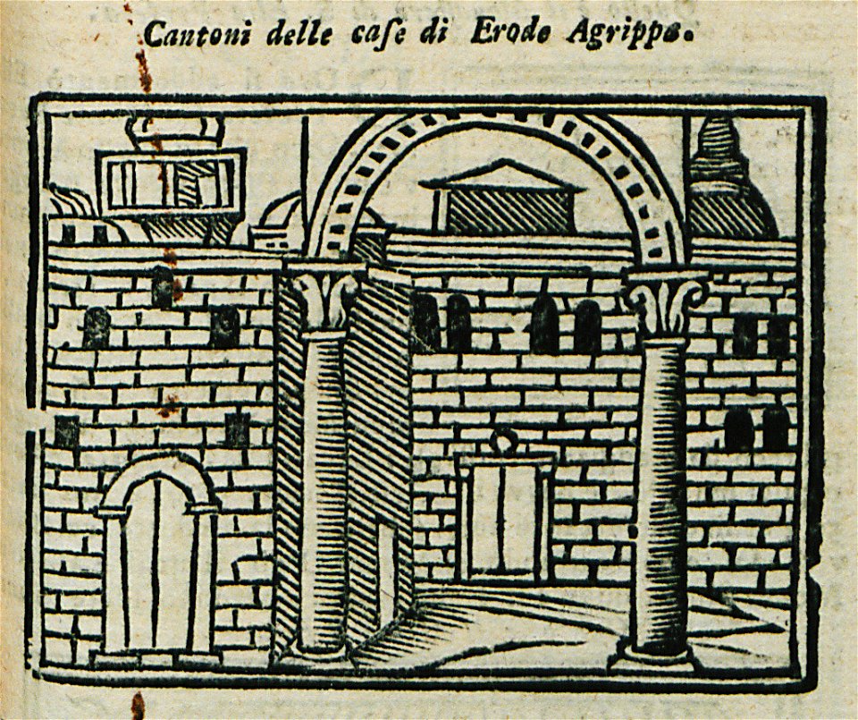 Cantoni delle Case di Herode Agrippa - Bianco Noe - 1600