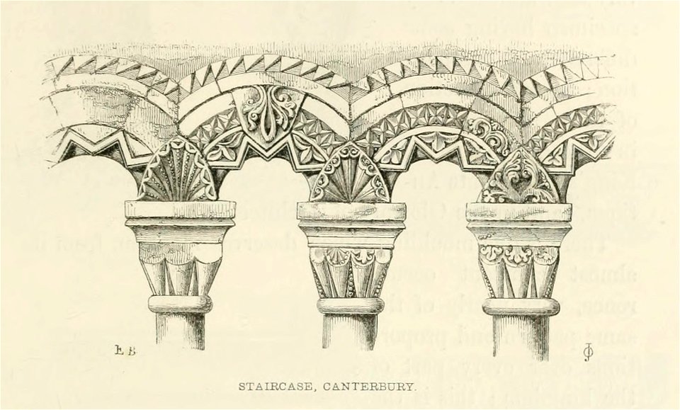 Canterbury Staircase stylesofarchitec00rick 0137