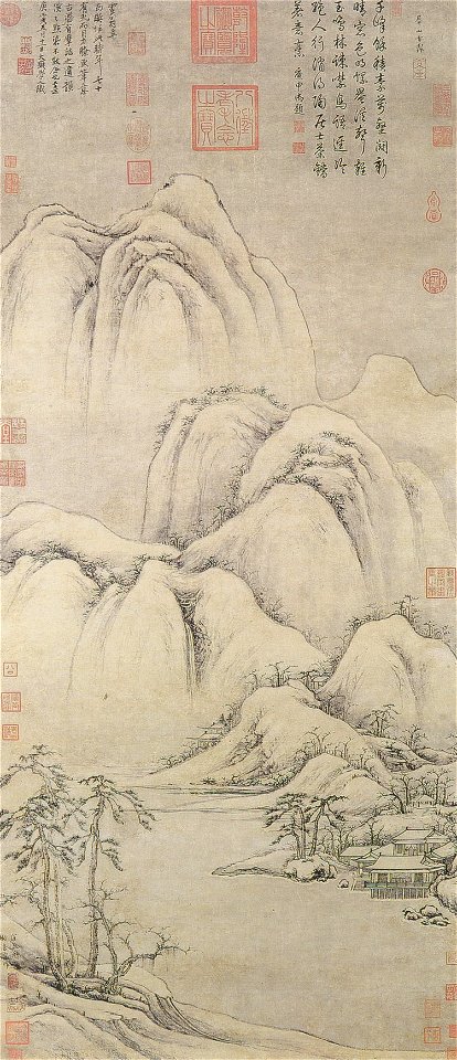 Cao Zhibai - Clearing Snow on Mountain Peaks