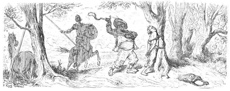Cap IV Dom Quixote encontra o moço a ser vergastado