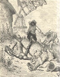 Cap VIII Dom Quixote caido Gustave Doré