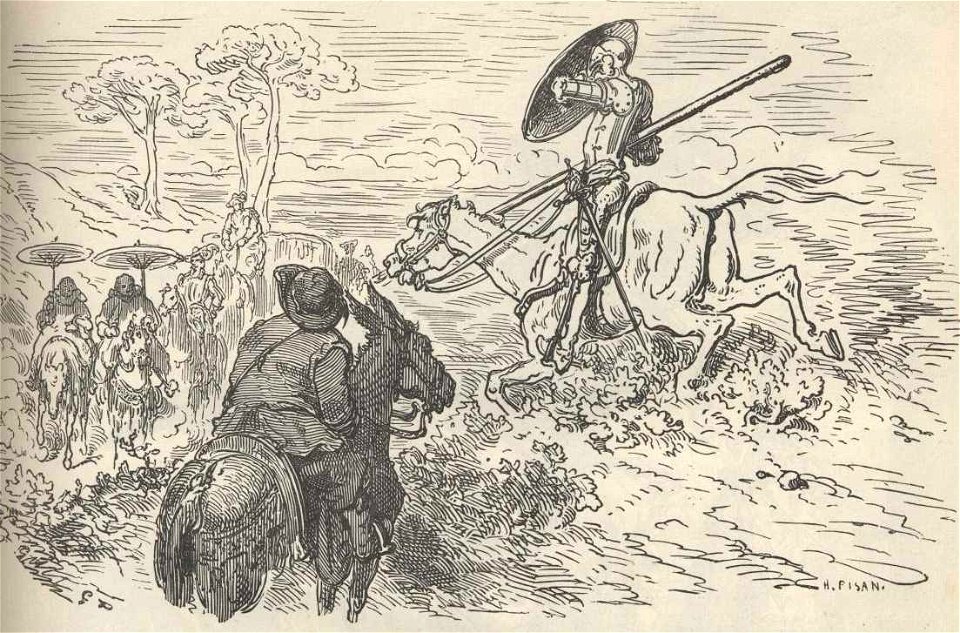 Cap VIII Dom Quixote encontra dois beneditinos e um coche