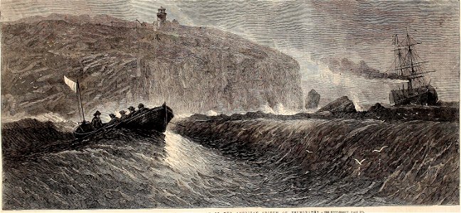 Cape Race, Newfoundland, the Termination of the American System of Telegraphs - ILN 1861