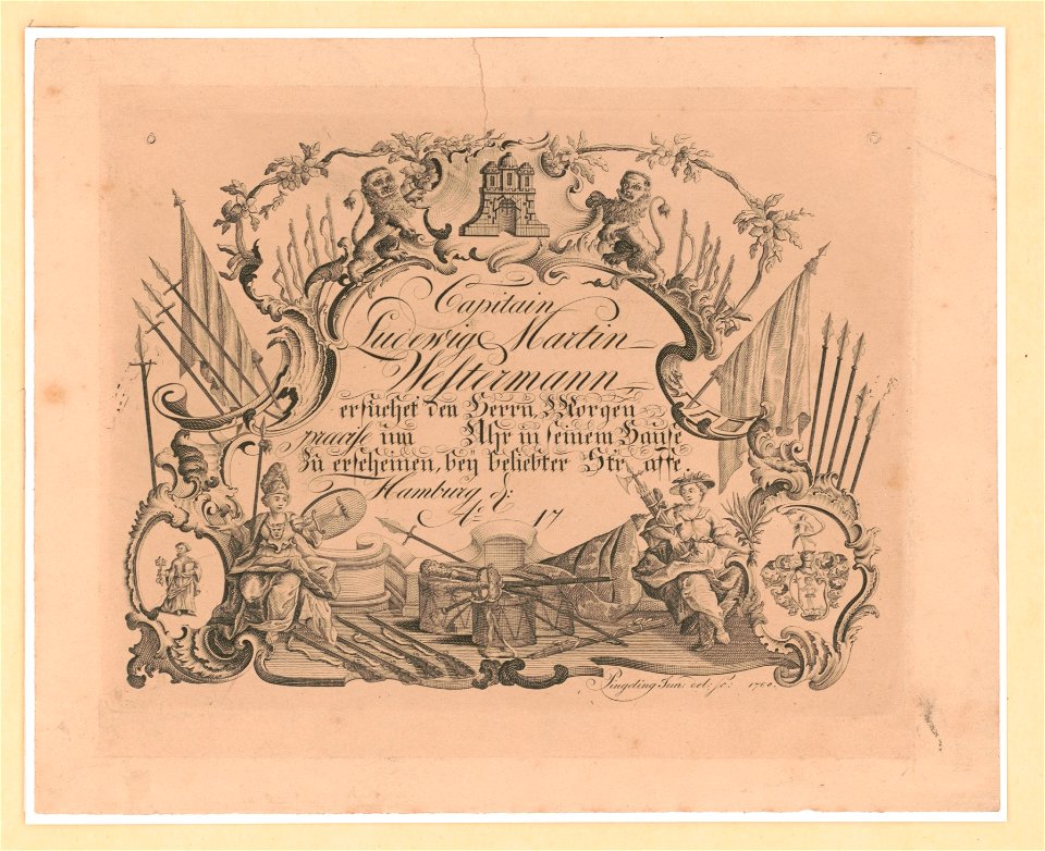 Capitain Ludewig Martin Westermann.... 1768 LCCN2003674481