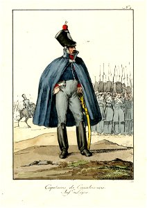 Capitaine de carabiniers. Inf(anter)ie légère (BM 1855,0414.55)