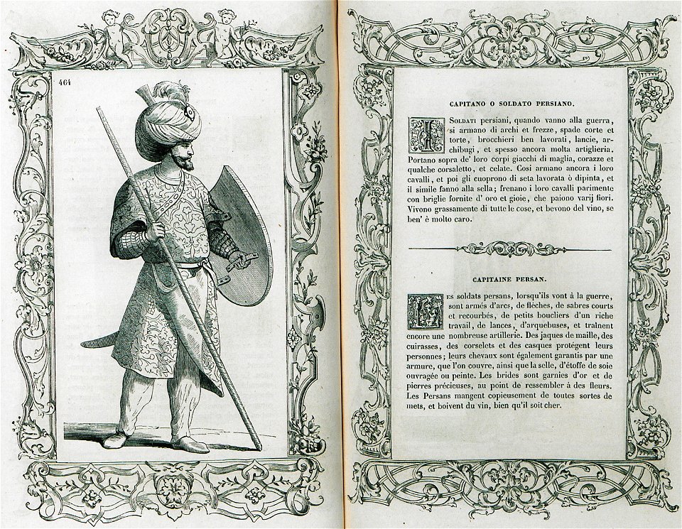 Capitano o soldato Persiano - Vecellio Cesare - 1860