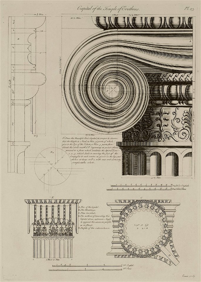 Capital of the Temple of Erictheus - Sayer Robert - 1759