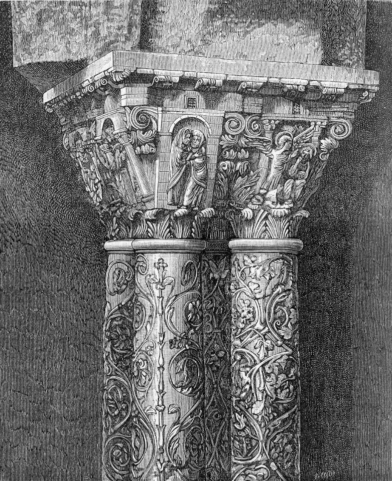 Capitelli del Chiostro di Monreale (xilografia)