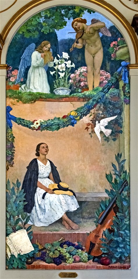 Capitole Toulouse - Grand escalier - La Musique par Paul-Albert Laurens 1912