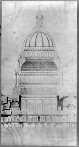 Capitol, section of new dome LCCN2009631505