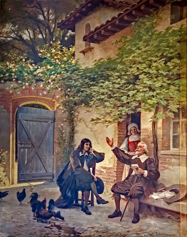 Capitole Toulouse - Salle du Conseil municipal - Molière et Goudouli - Debat-Ponsan 1907