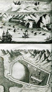 Capo Matapan Plan de Maina - Dapper Olfert - 1688