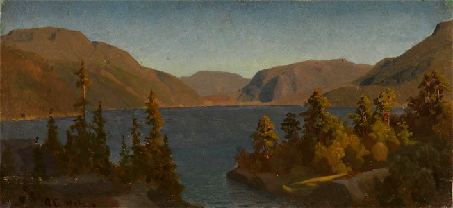 August Cappelen - Lake in Telemark - NG.M.02409 - National Museum of Art, Architecture and Design