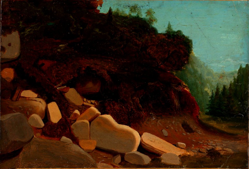 August Cappelen - Nature Study with Rocks - NG.M.02408 - National Museum of Art, Architecture and Design