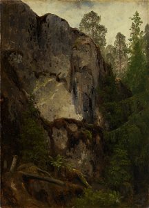 August Cappelen - Study of a Ravine - NG.M.00289-002 - National Museum of Art, Architecture and Design. Free illustration for personal and commercial use.