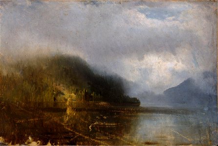 August Cappelen - Lake in Fog - NG.M.02411 - National Museum of Art, Architecture and Design