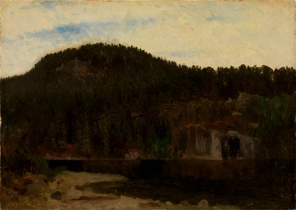 August Cappelen - Landscape Study with a Lake - NG.M.00289-017 - National Museum of Art, Architecture and Design