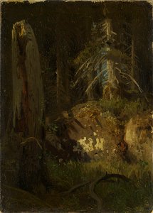 August Cappelen - Landscape Study with Decaying Trees - NG.M.00289-013 - National Museum of Art, Architecture and Design