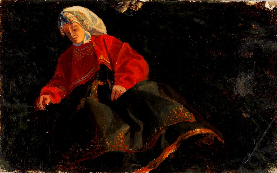 August Cappelen - Peasant Woman from Telemark - NG.M.02711 - National Museum of Art, Architecture and Design
