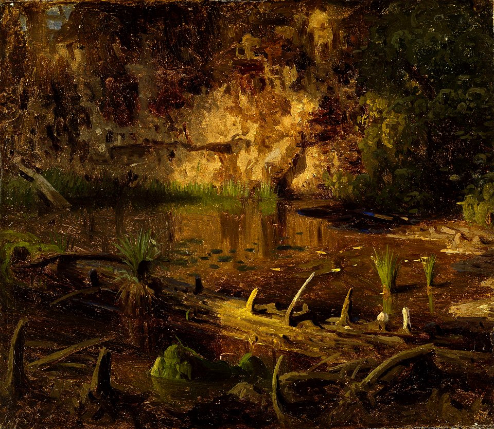 August Cappelen - Study of a fallen Tree - NG.M.00289-001 - National Museum of Art, Architecture and Design