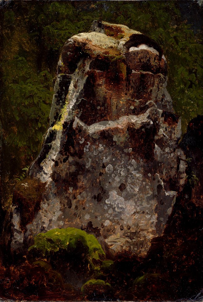 August Cappelen - Study of a Rock - NG.M.00289-012 - National Museum of Art, Architecture and Design