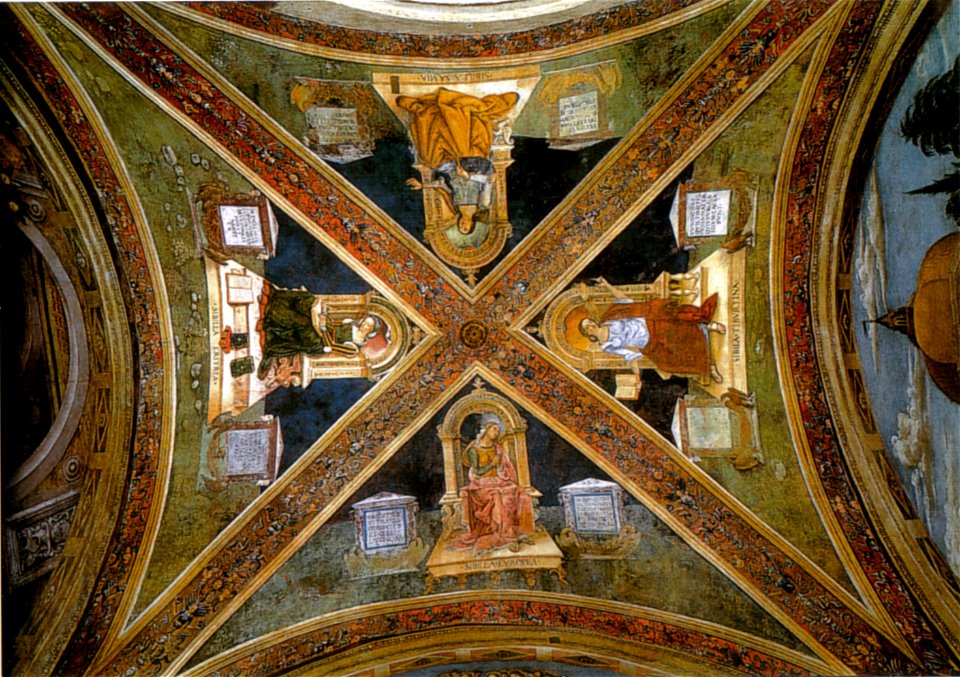 Cappella baglioni, volta con sibille