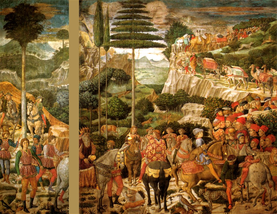 Cappella dei magi, parete ovest senza scantonatura