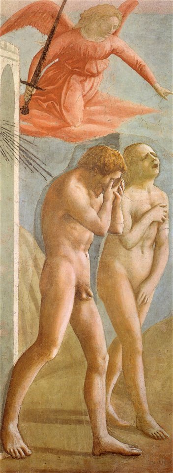 Cappella brancacci, Cacciata di Adamo ed Eva (restaurato), Masaccio