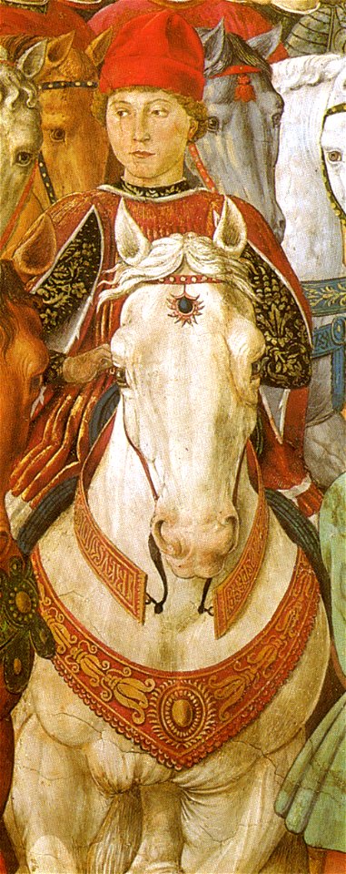 Cappella dei magi, galeazzo maria sforza (dx)