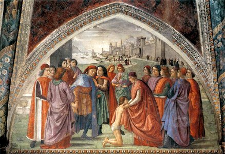 Cappella Sassetti Renunciation of Worldly Goods