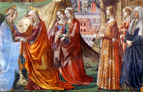 Cappella Tornabuoni, Visitation 02