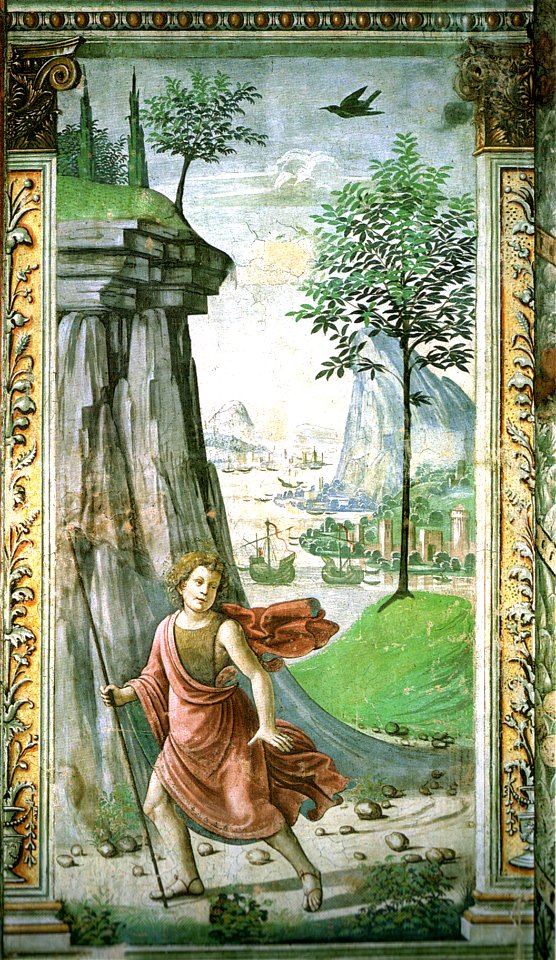 Cappella tornabuoni, 14, San Giovanni Battista nel deserto