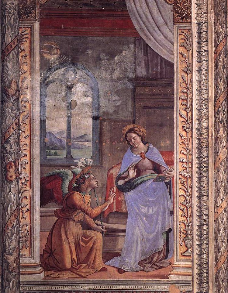 Cappella Tornabuoni, Annunciation