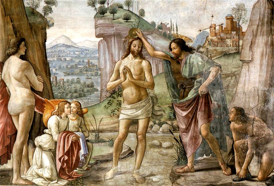 Cappella Tornabuoni, Baptism of Christ 02