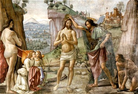 Cappella Tornabuoni, Baptism of Christ 02