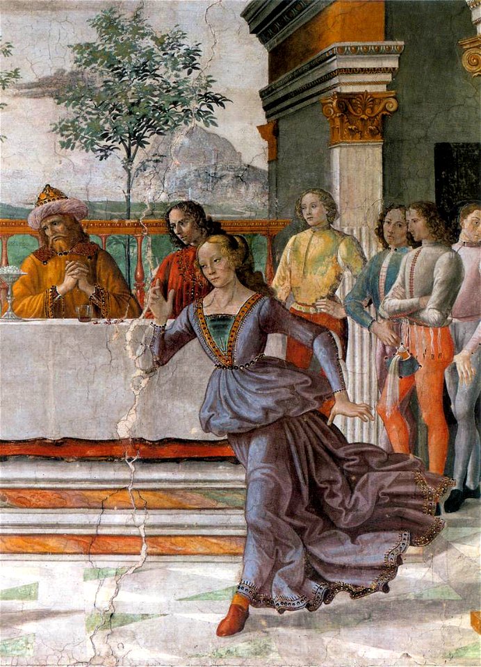 Cappella Tornabuoni, Herod's Banquet 02