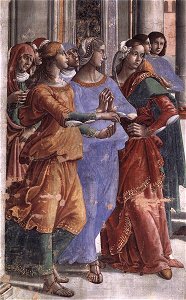 Cappella Tornabuoni, Presentation of the Virgin at the Temple 02