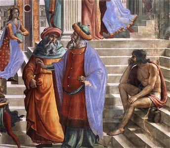 Cappella Tornabuoni, Presentation of the Virgin at the Temple 04