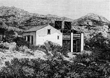 Caprera – Il mulino a vento di Garibaldi (xilografia)