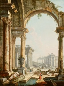 Capriccio with Ruins by Pietro Bellotti Mauritshuis 308
