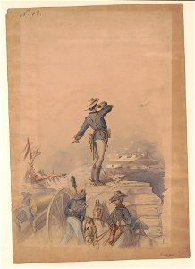 Captain Hubert Dilger at Resaca, Georgia, May 1864 LCCN2017647017