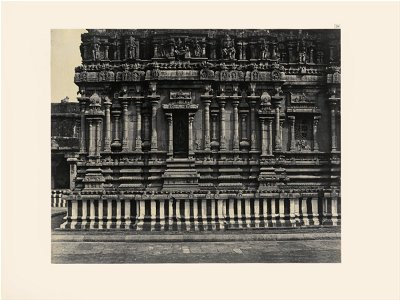 Captain Linnaeus Tripe - Tanjore. Great Pagoda. South Facade of Small Chapel - Google Art Project