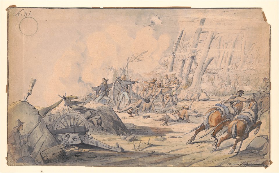 Captain Louis von Trebra at the Battle of Missionary Ridge, November 25 1863 LCCN2017647014