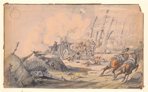 Captain Louis von Trebra at the Battle of Missionary Ridge, November 25 1863 LCCN2017647014