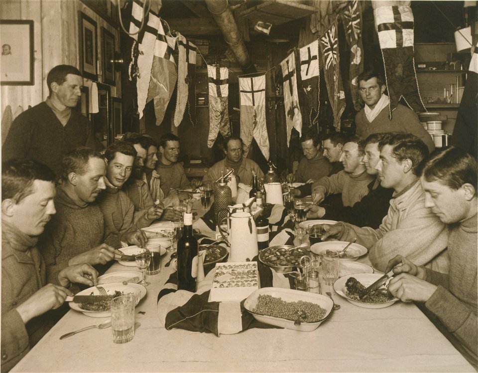 Captain Scott's Birthday Dinner, 6 June 1911 by Herbert George Ponting