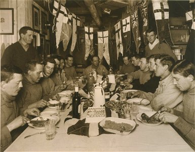 Captain Scott's Birthday Dinner, 6 June 1911 by Herbert George Ponting