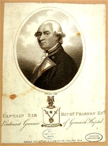 Captain Sir Richd Pearson Knt. Lieutenant Governor of Greenwich Hospital RMG PU3096