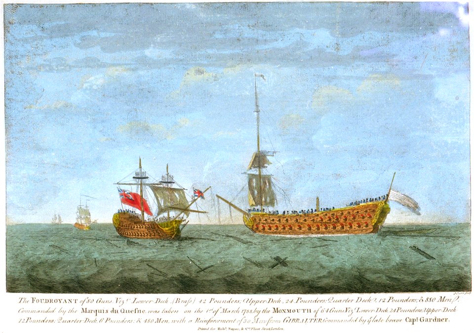 Capture du vaisseau le Foudroyant en 1758