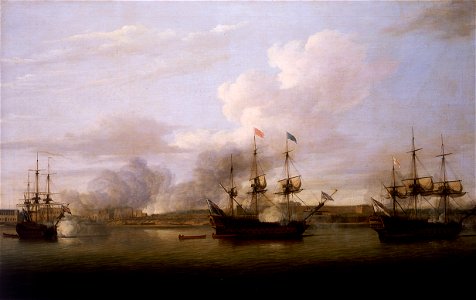 Capture de Chandernagor en 1757 par la Royal Navy