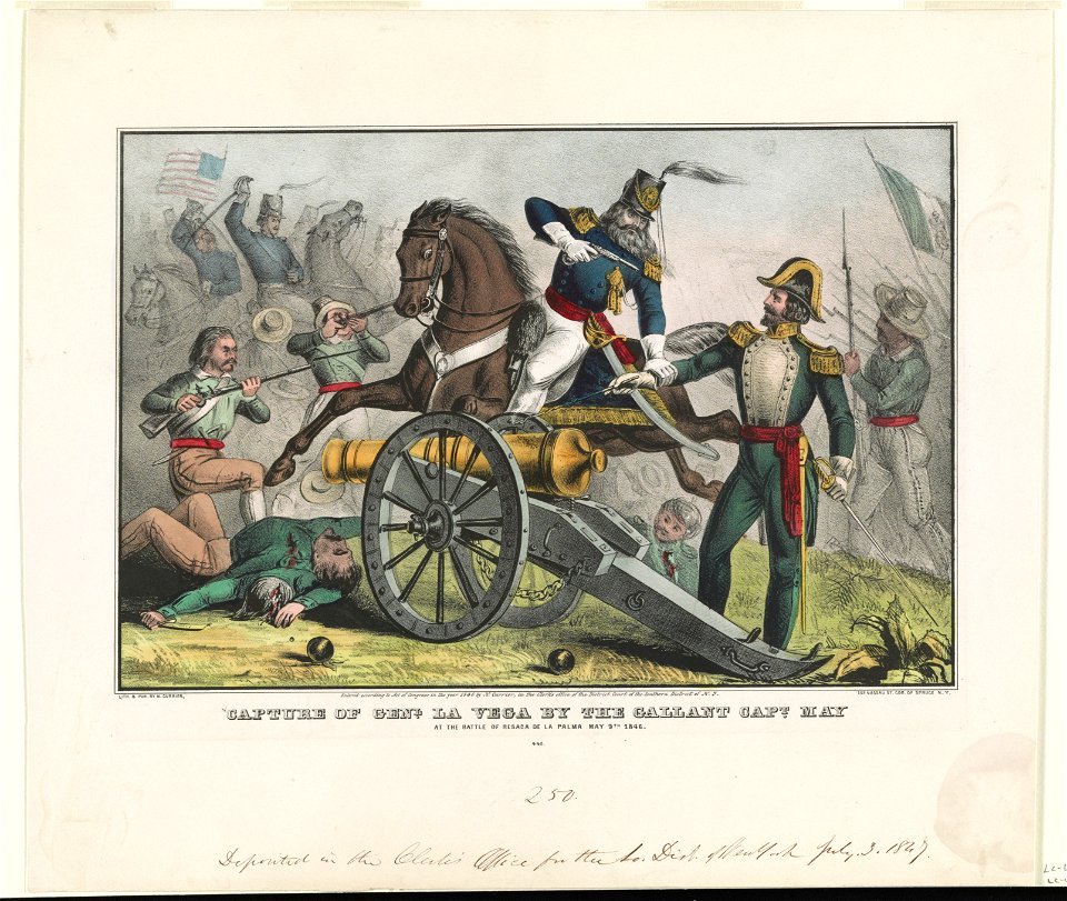 Capture of Genl. La Vega by the gallant Capt. May, at the Battle of Resaca de la Palma, May 9th, 1846 LCCN94505119